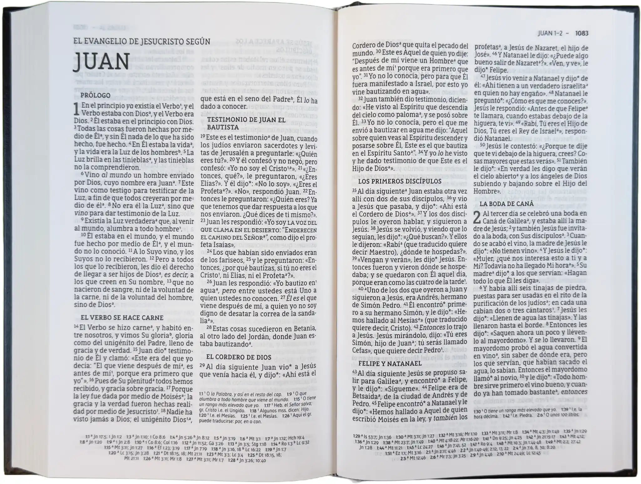 NBLA Large Print Pew Bible, open interior pages