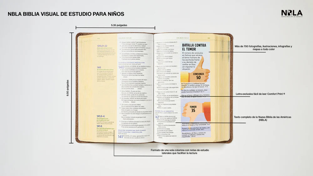 NBLA Biblia Visual de Estudio Para Niños - NBLA Kids Visual Study Bible