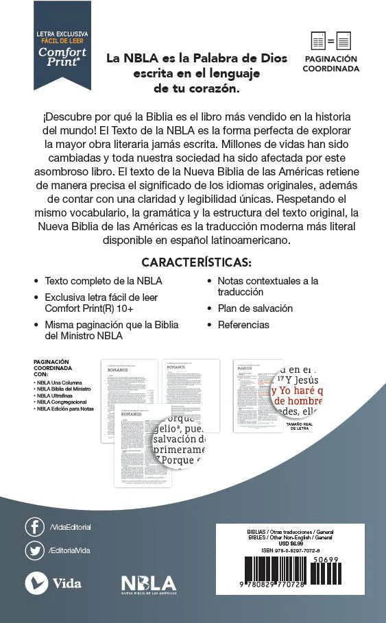 NBLA Letra Grande Edición Económica - NBLA Large Print Outreach Bible (Full Case of 24)