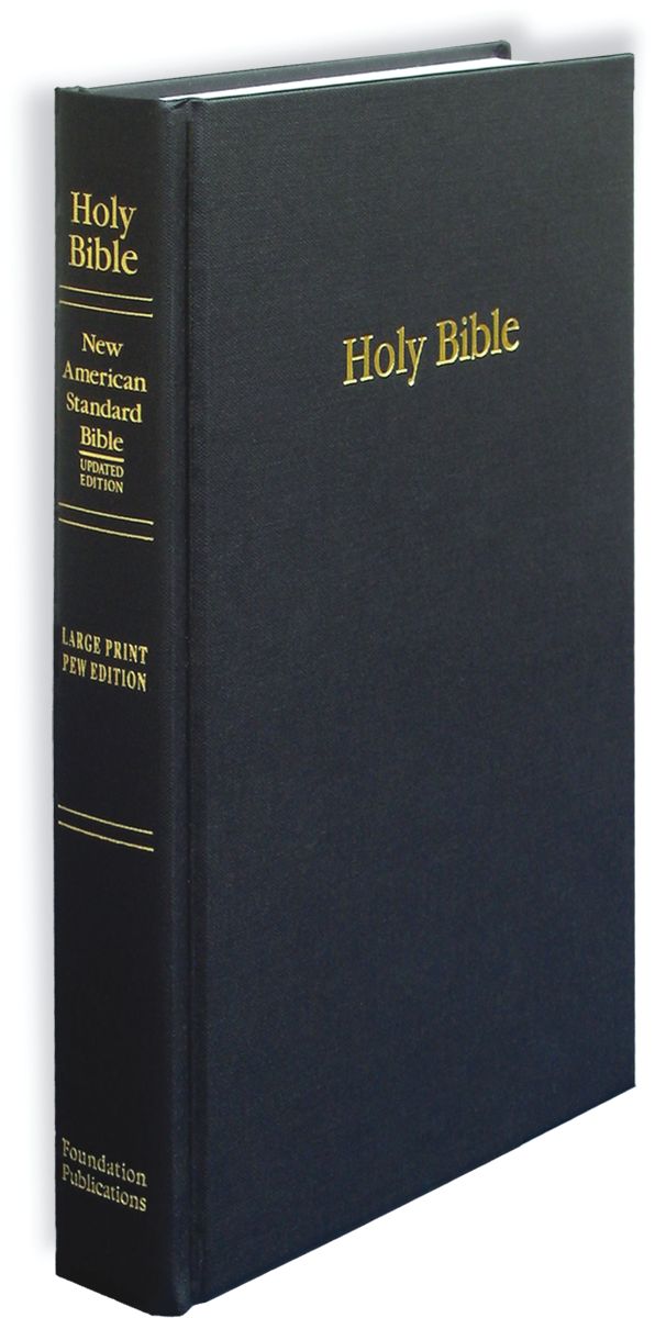 NASB Large Print Pew Bible, 1995 text (Damaged)